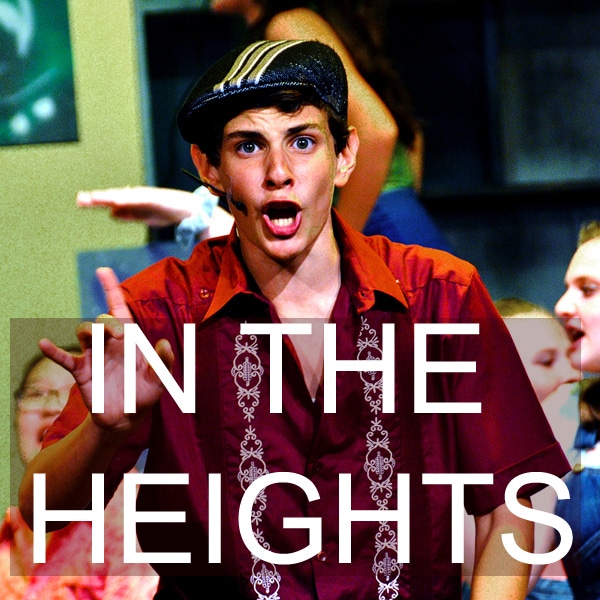 Teen performer in In the Heights show at arts summer camp.