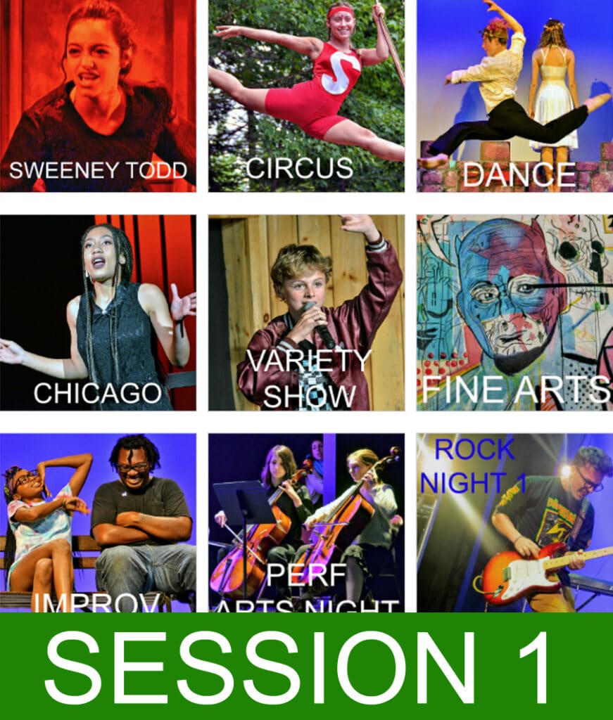 Session 1 highlights at Long Lake Camp for the Arts.