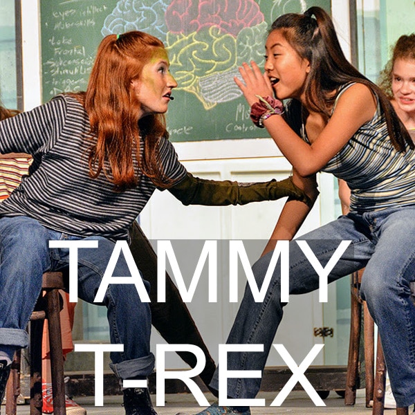Fun stage act featuring Tammy T-Rex character.