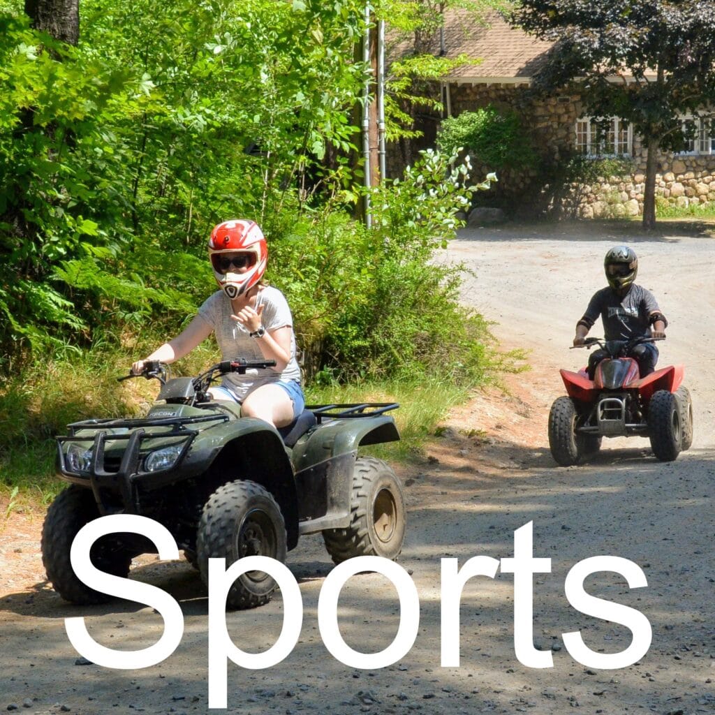 Outdoor sports activities at Long Lake summer camp.