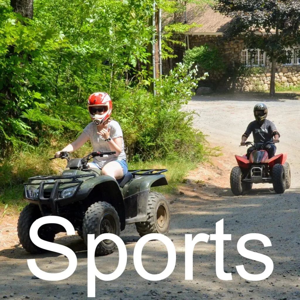 Outdoor sports activities at Long Lake summer camp.