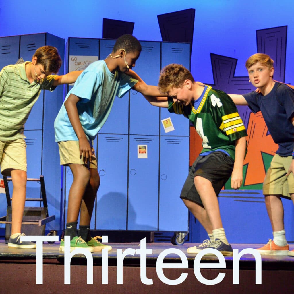 Long Lake Camp theater production of the musical Thirteen.
