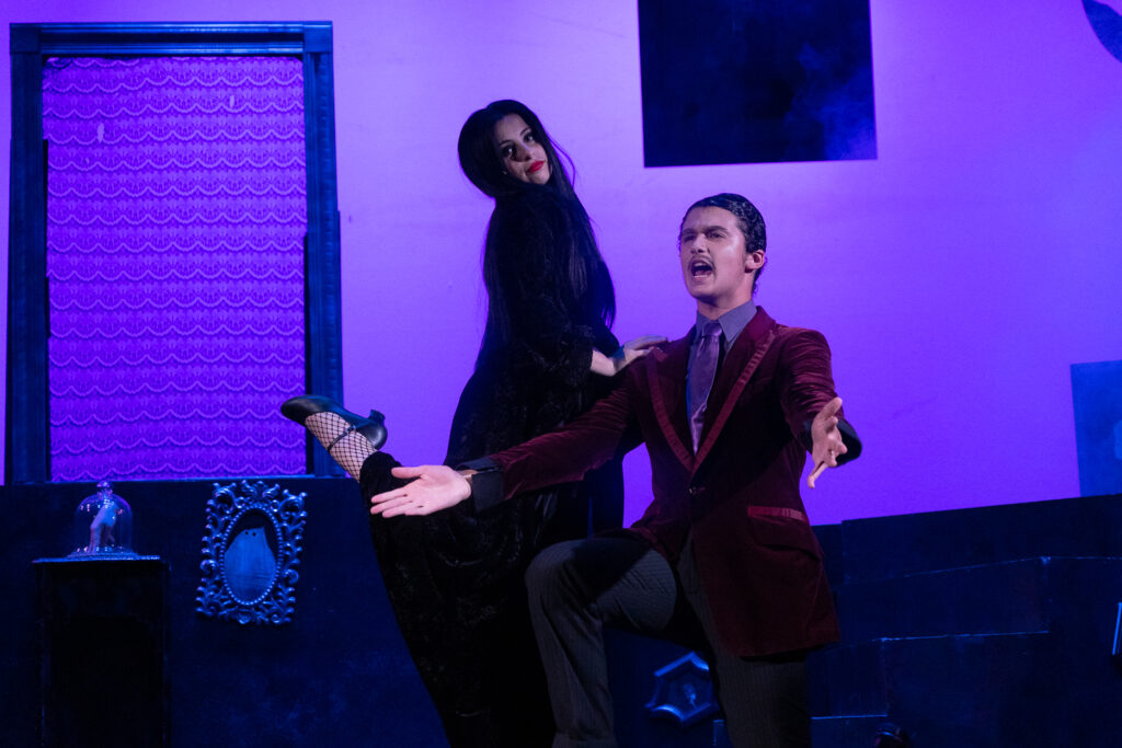 Long Lake Camp for the Arts stage set for Addams Family production