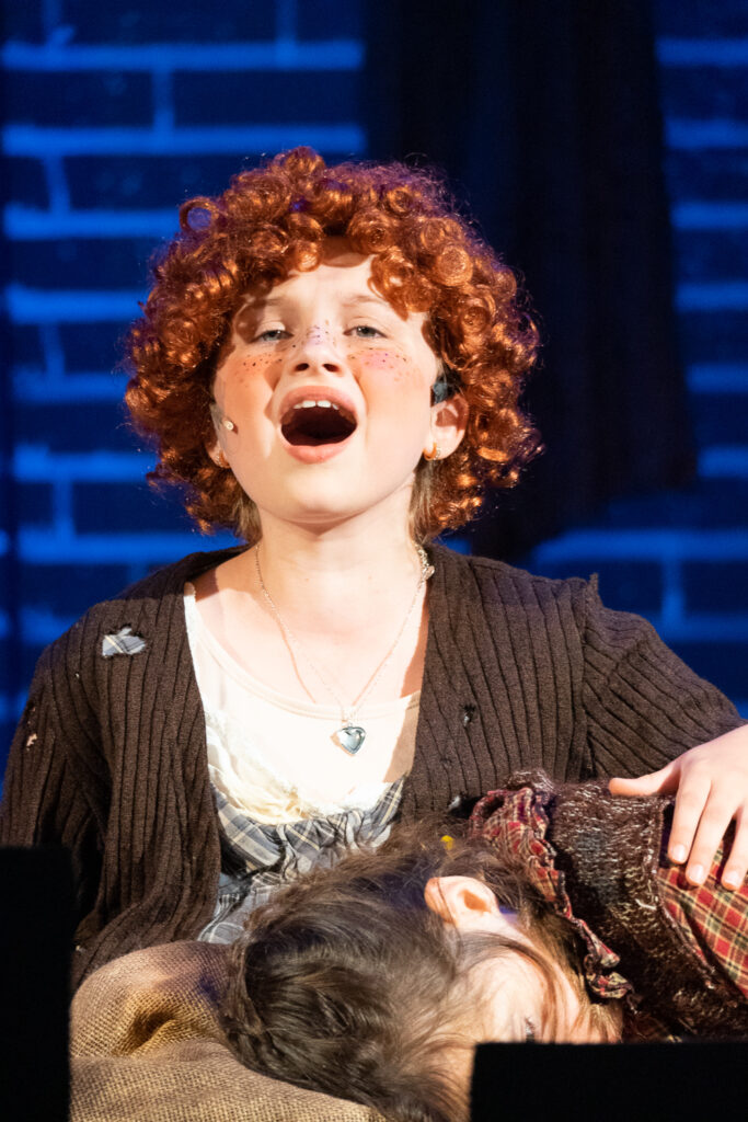 Long Lake Camp for the Arts youth actors in Annie