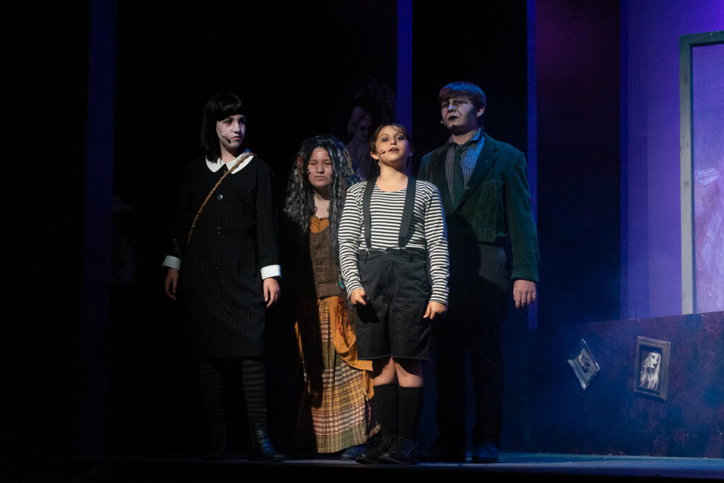 Addams Family kids’ performance during Long Lake Camp for the Arts program
