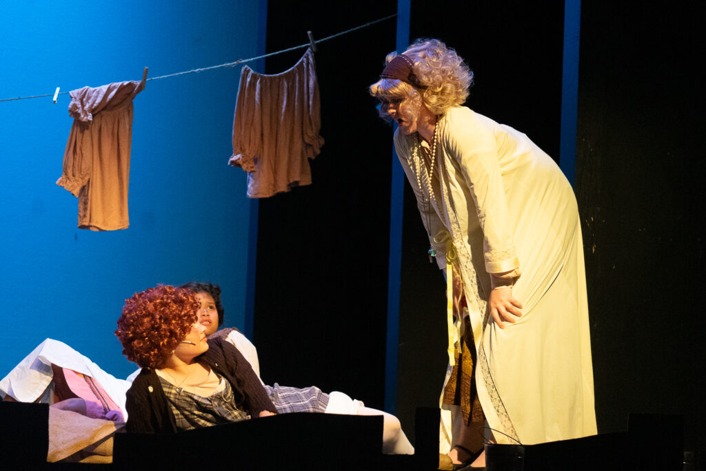 Annie cast interaction at Long Lake Camp for the Arts