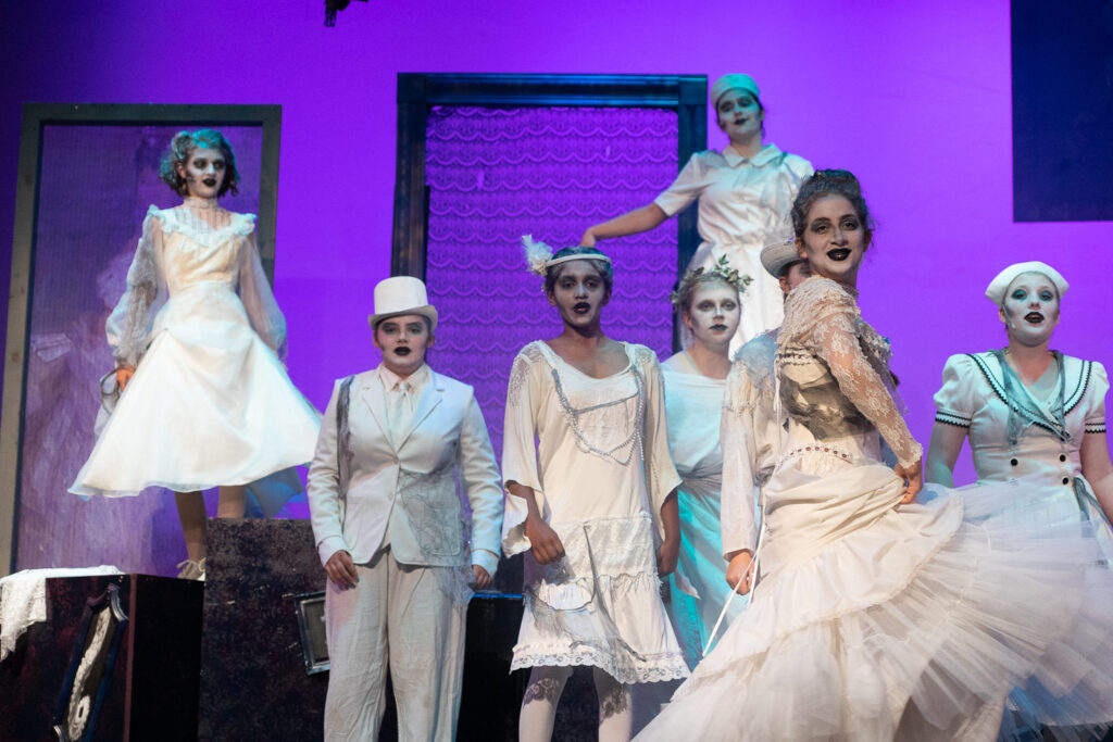 Addams Family dramatic acting at Long Lake Camp for the Arts