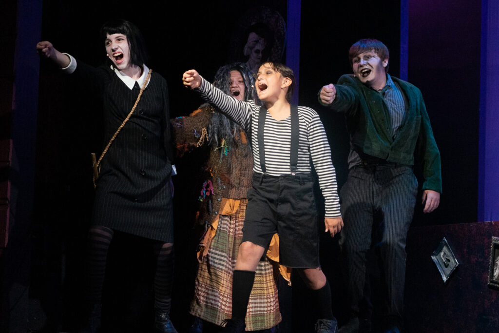 Addams Family rehearsal captured at Long Lake Camp for the Arts