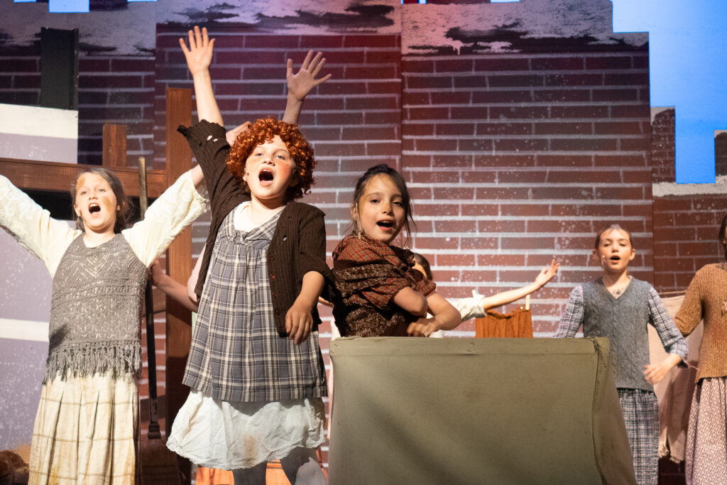 Long Lake Camp for the Arts youth cast performing Annie