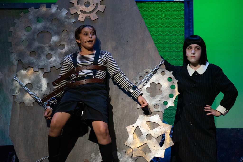 Long Lake Camp for the Arts creative stage act of the Addams Family