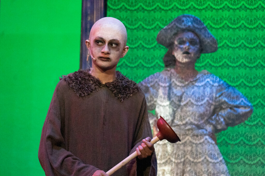 Long Lake Camp for the Arts stage set for Addams Family production