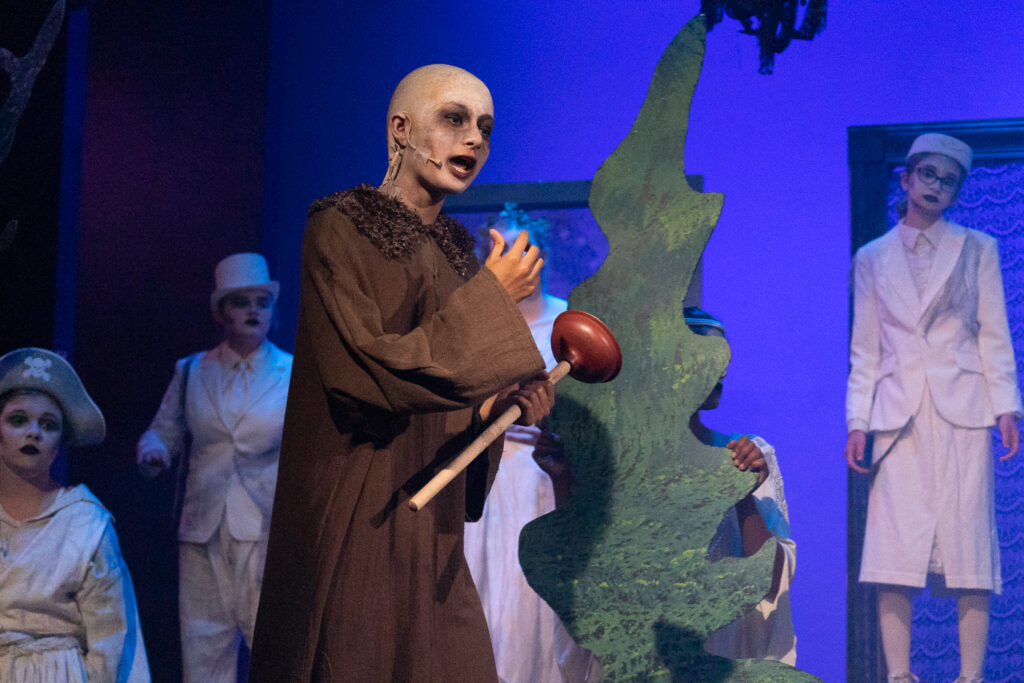 Addams Family live show by Long Lake Camp for the Arts drama team