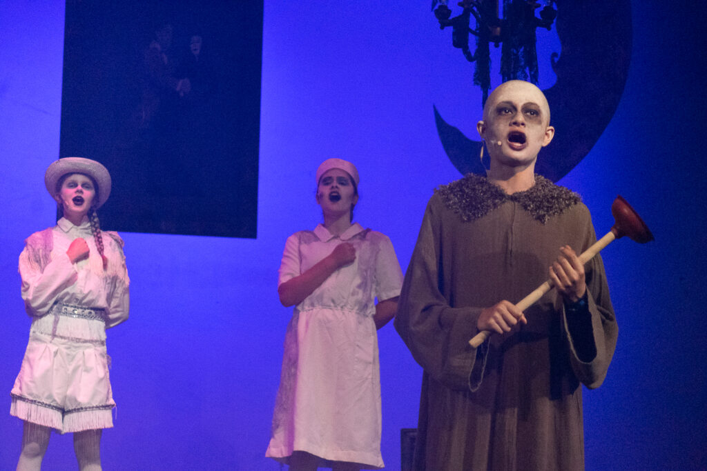 Addams Family dramatic acting at Long Lake Camp for the Arts