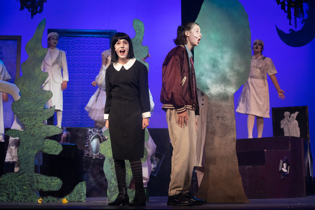 Addams Family rehearsal captured at Long Lake Camp for the Arts