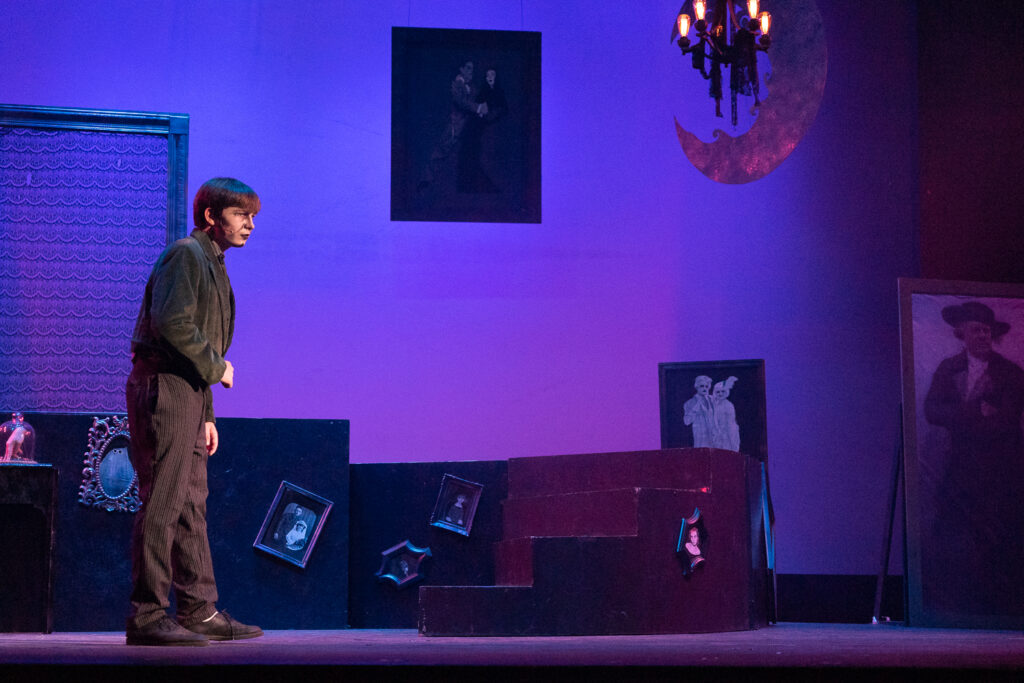 Long Lake Camp for the Arts teen actors in Addams Family musical