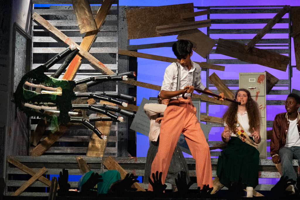 Campers performing in zombie-themed show at Long Lake Camp.”