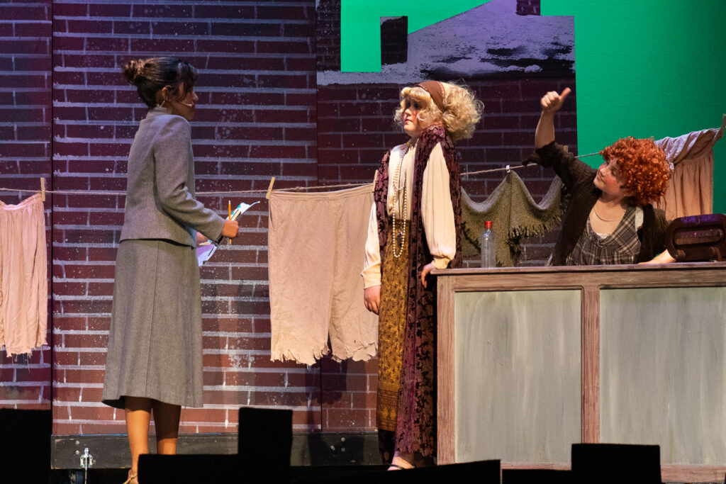 Annie theatrical moment at Long Lake Camp for the Arts