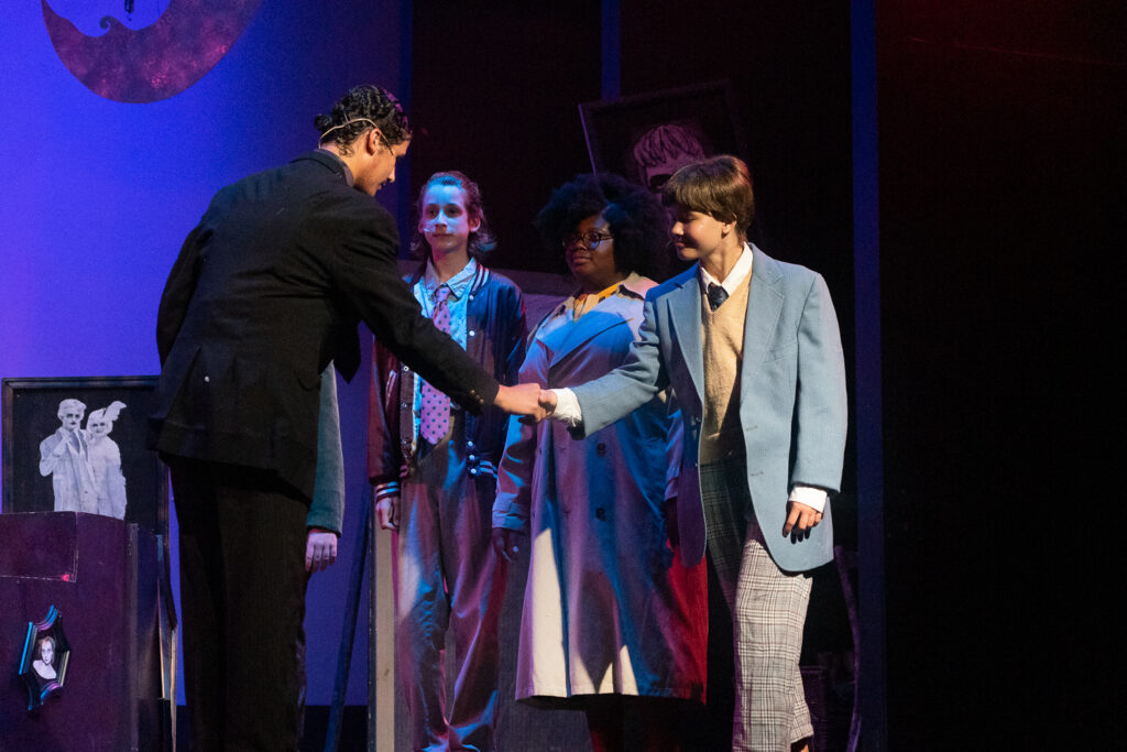 Addams Family comedy moment at Long Lake Camp for the Arts showcase