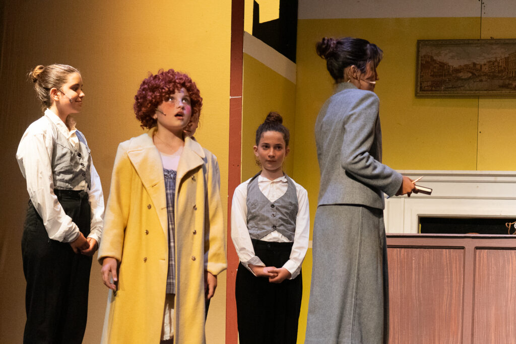 Long Lake Camp for the Arts youth actors in Annie