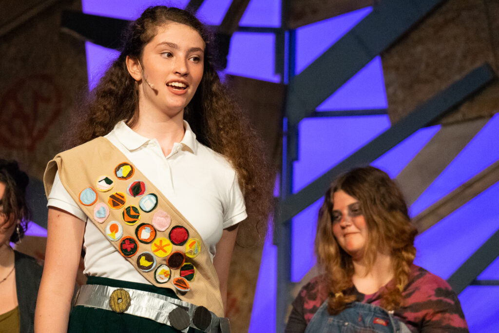 Campers performing in zombie-themed show at Long Lake Camp.”