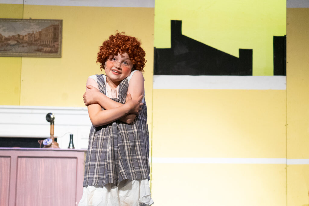 Annie cast interaction at Long Lake Camp for the Arts