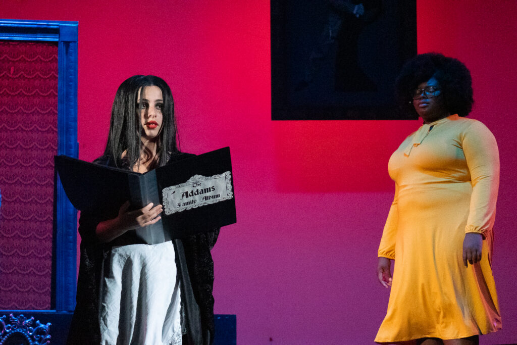 Long Lake Camp for the Arts teens in an Addams Family performance