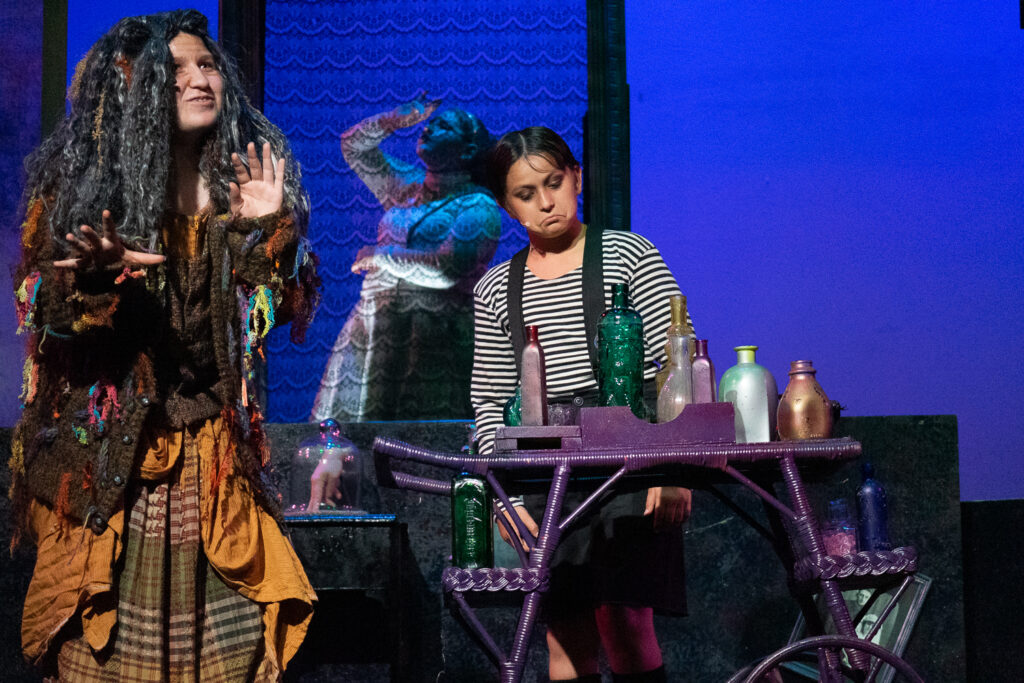 Long Lake Camp for the Arts youth theater in Addams Family show