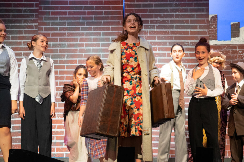 Annie character scene at Long Lake Camp for the Arts