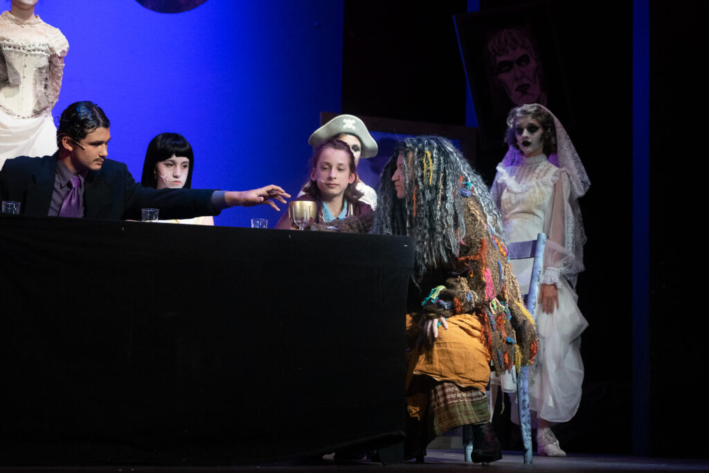 Long Lake Camp for the Arts putting on an Addams Family theatrical piece