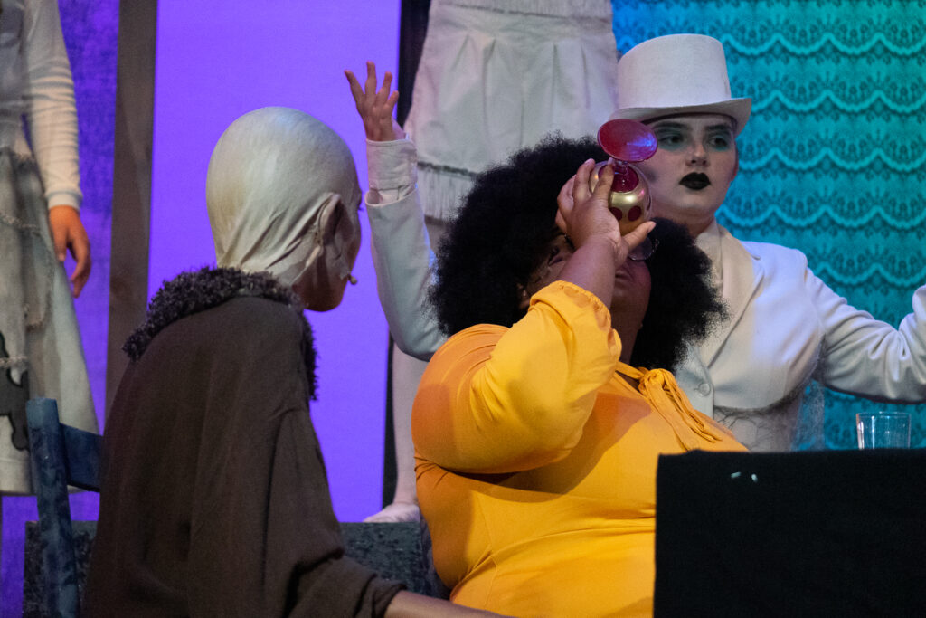 Addams Family dramatic moment captured at Long Lake Camp for the Arts