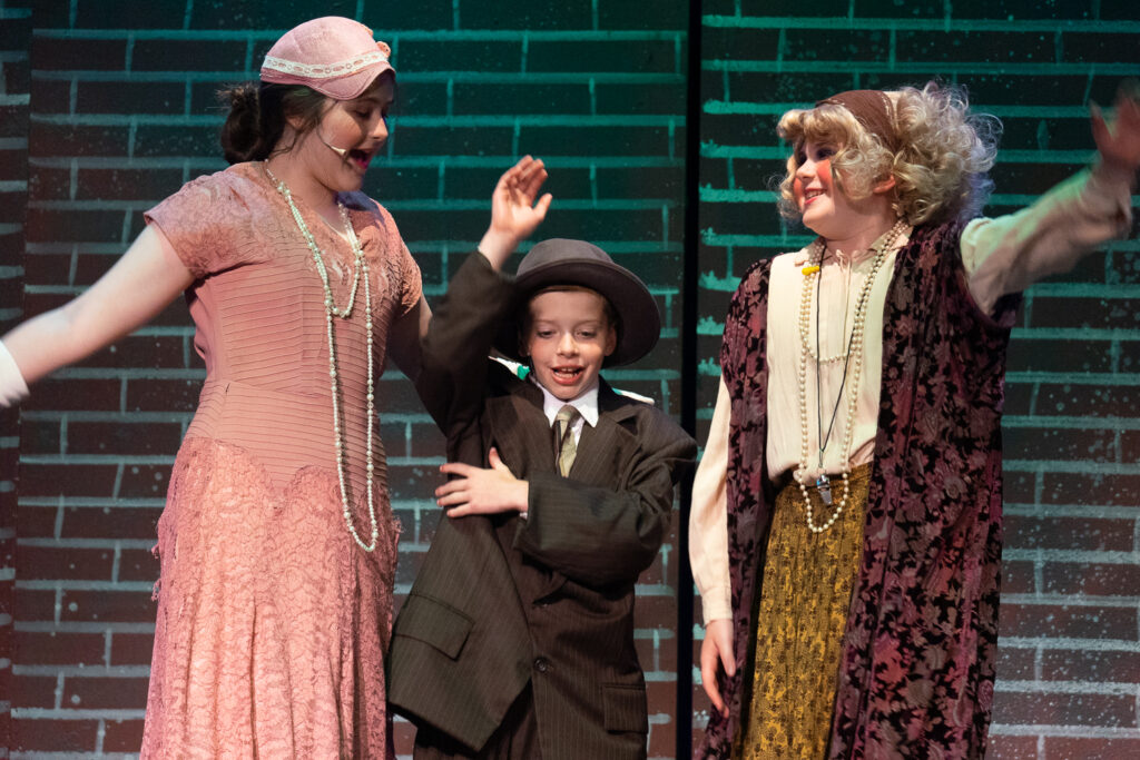 Annie stage moment at Long Lake Camp for the Arts