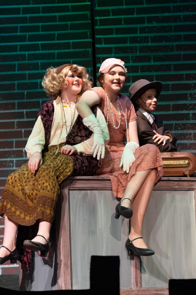 Annie stage moment at Long Lake Camp for the Arts