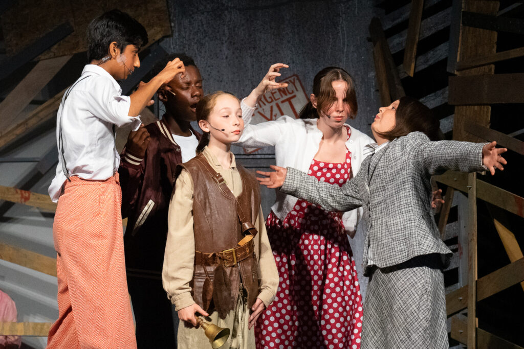 Campers performing in zombie-themed show at Long Lake Camp.”