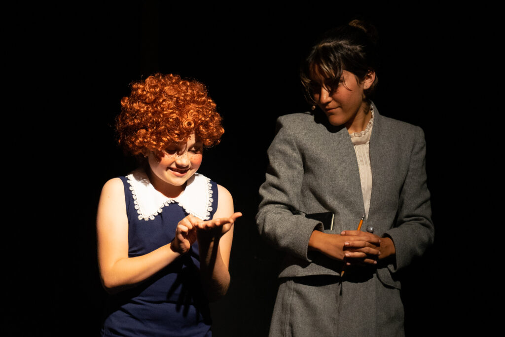 Long Lake Camp for the Arts youth performers showcasing Annie