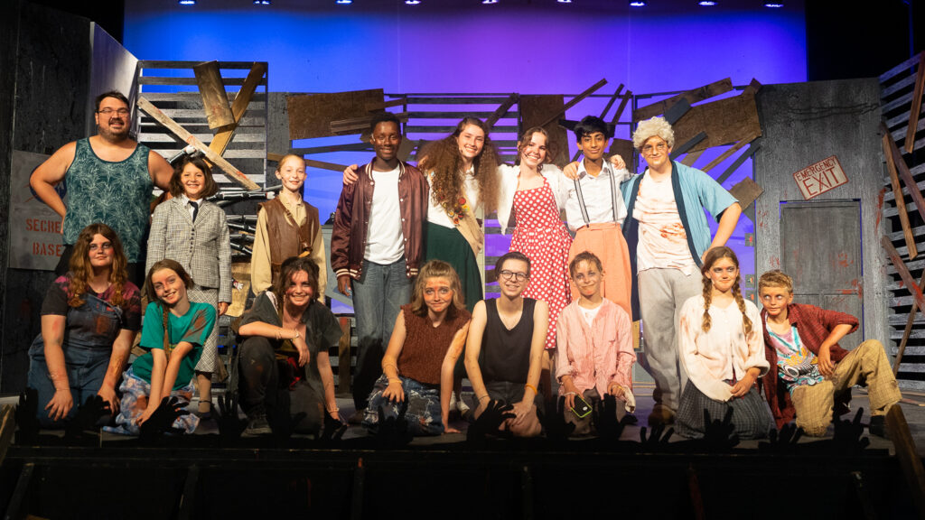 Campers performing in zombie-themed show at Long Lake Camp.