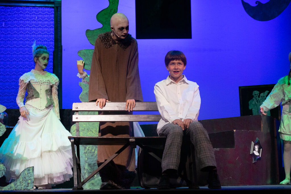 Long Lake Camp for the Arts teens in an Addams Family performance