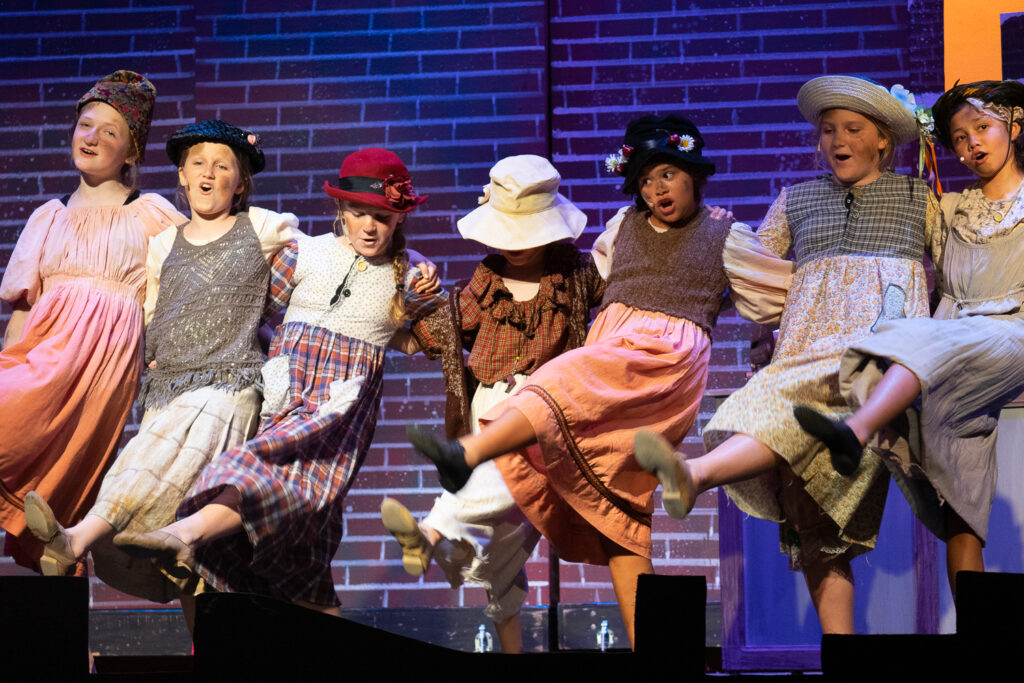 Long Lake Camp for the Arts youth ensemble in Annie show