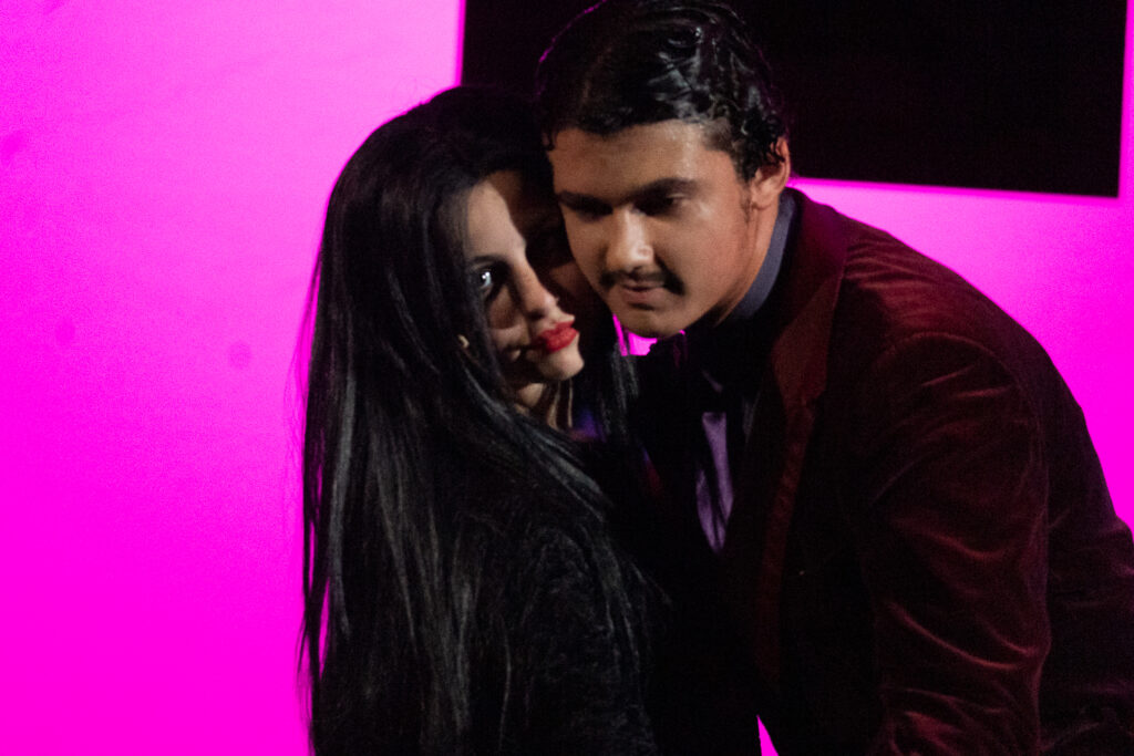 Long Lake Camp for the Arts students in Addams Family costumes