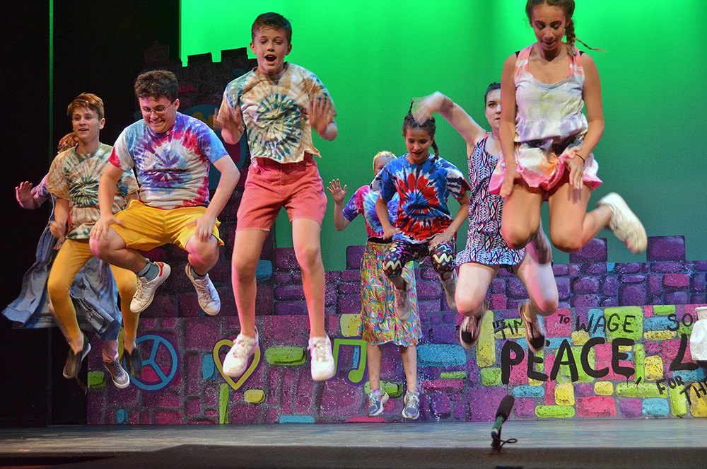 energetic-group-dance – Long Lake Camp For The Arts Energetic campers performing a synchronized dance sequence