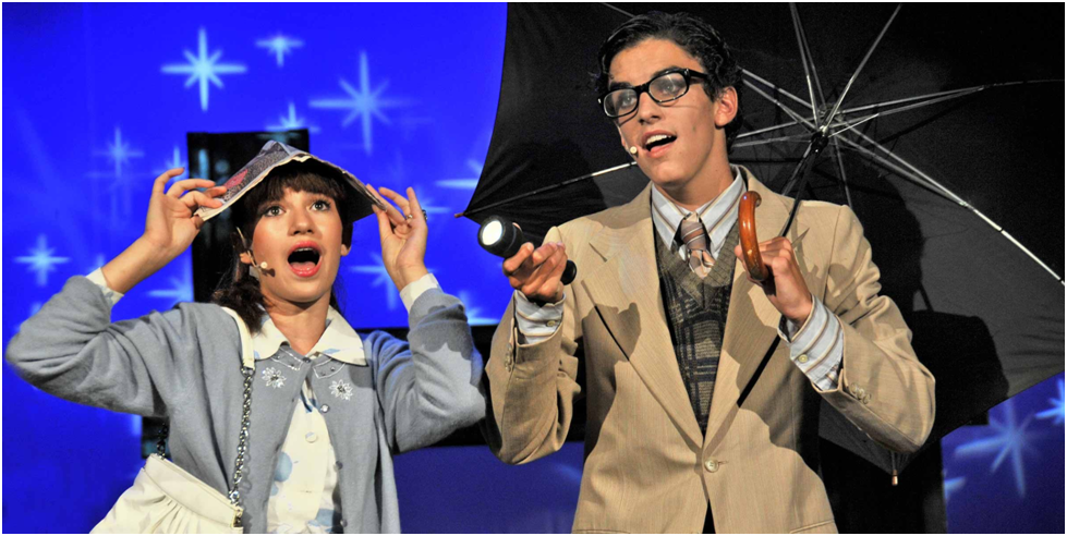 teen-performers-on-stage – Long Lake Camp For The Arts Teen performers on stage exuding confidence during a summer theater performance