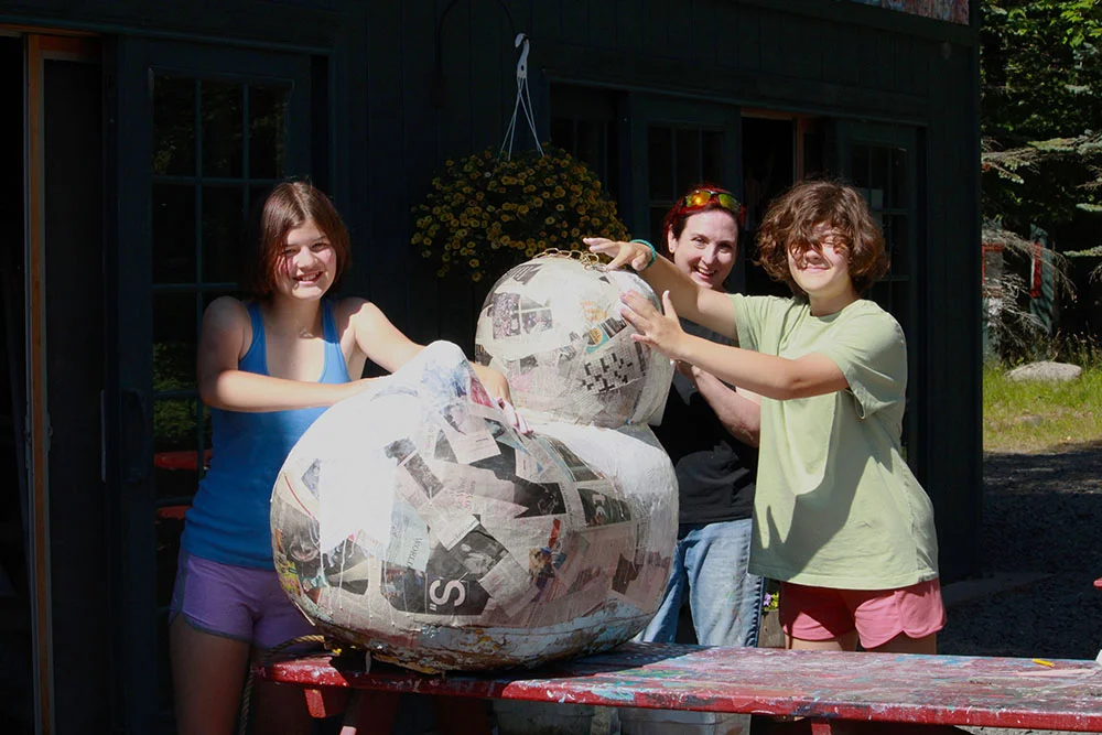 performing-arts-sleepaway-camps-group-project – Long Lake Camp For The Arts Campers building a group project at a performing arts summer camp 2026