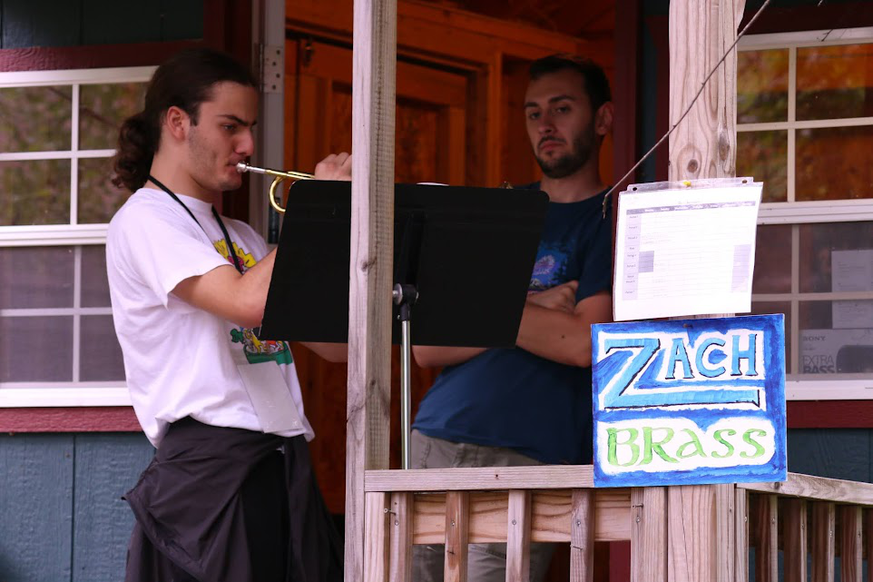 Picture17 – Long Lake Camp For The Arts Teen learning to play a musical instrument with an instructor