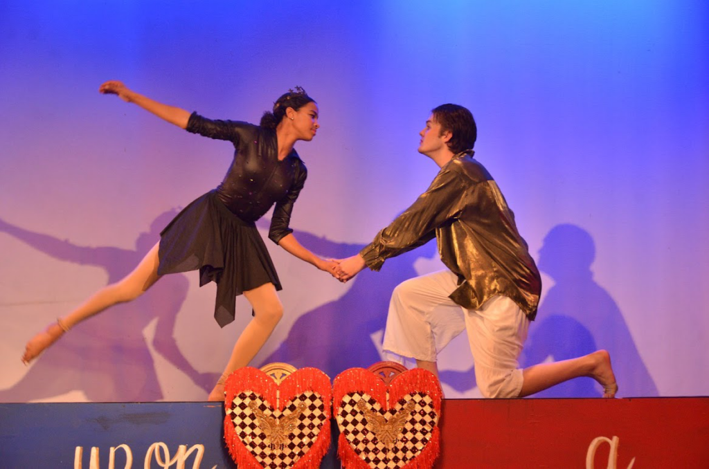 Picture102 – Long Lake Camp For The Arts Campers performing a synchronized dance sequence on stage
