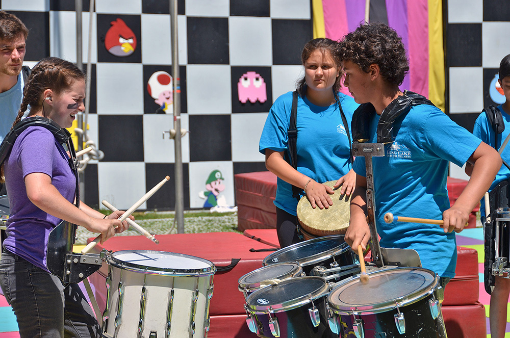 Picture51 – Long Lake Camp For The Arts A group of teenagers performing
