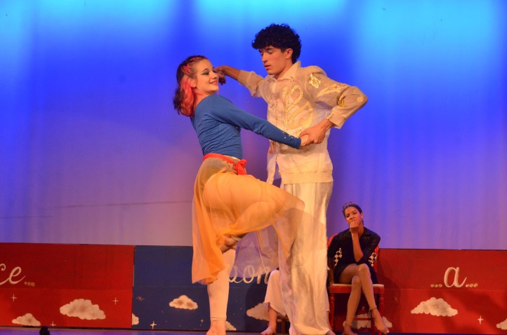 Picture26 – Long Lake Camp For The Arts Campers performing a synchronized dance routine on stage